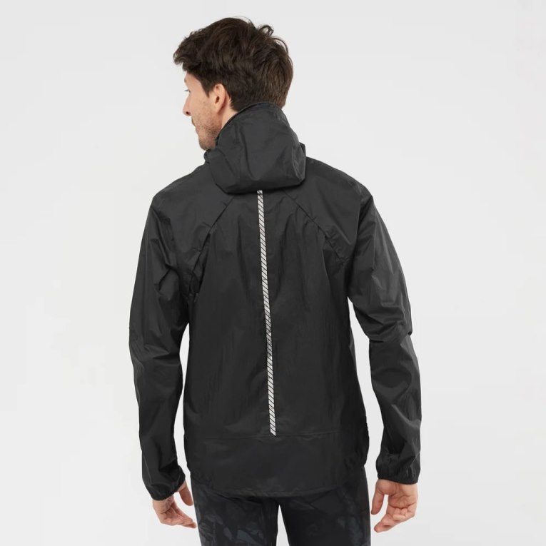 Chaquetas Shell Salomon Bonatti Impermeables Hombre Negros | MX QZSB105